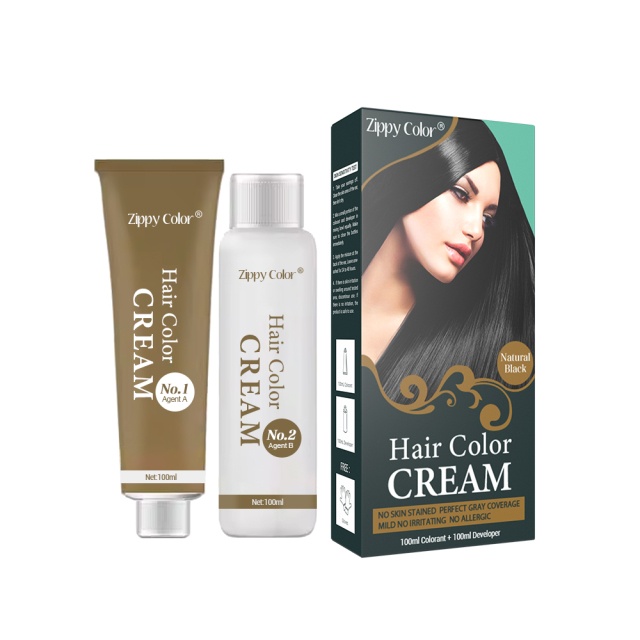 Zippy Color Hair Color Cream,Zippy Color Hair Dye Cream | Ammonia-Free Permanent Hair Color,Guangdong Mingli Biomedical Technology Co., Ltd.