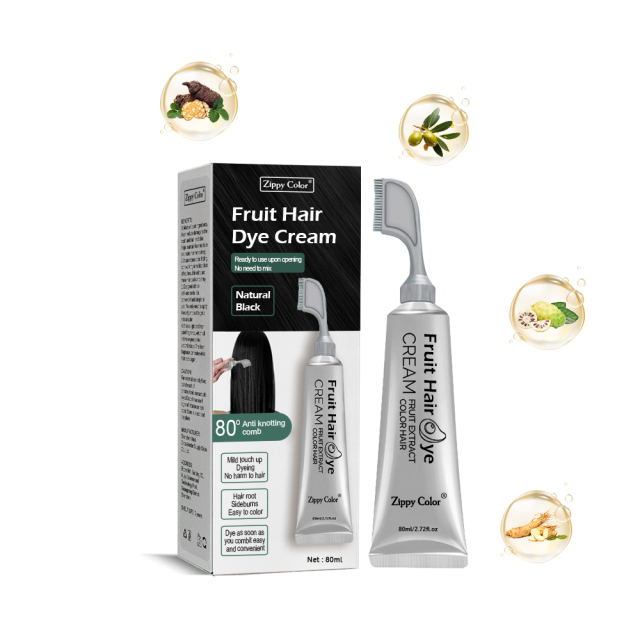 Zippy Color Fruit Hair Dye Cream,Zippy Color Fruit Hair Dye Cream | Plant-Based Permanent Hair Color,Guangdong Mingli Biomedical Technology Co., Ltd.