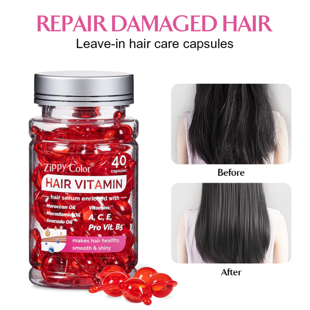 Zippy Color Hair Vitamin Capsules,100% Organic Hair Vitamin Serum Capsules for Wholesaler of Hair Care,Guangdong Mingli Biomedical Technology Co., Ltd.