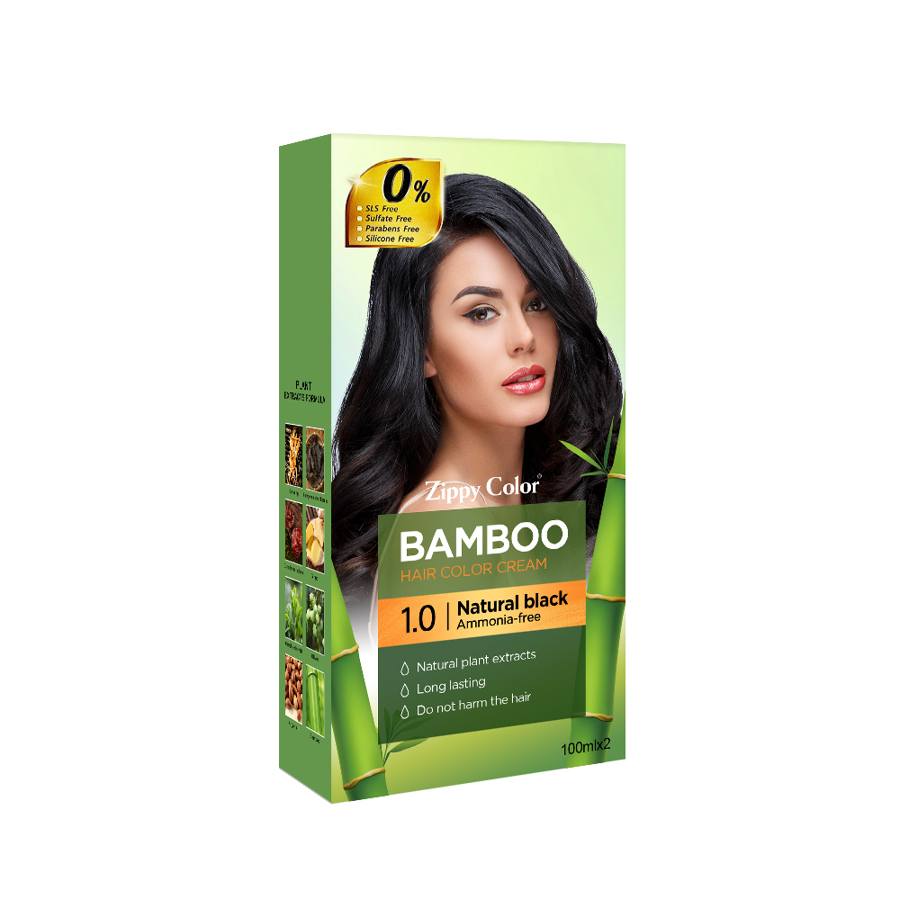 Zippy Color Banboo Hair Color Cream,Factory Sale Hair Dye - No-Stain, Long-Lasting for OEM & Wholesale,Guangdong Mingli Biomedical Technology Co., Ltd.
