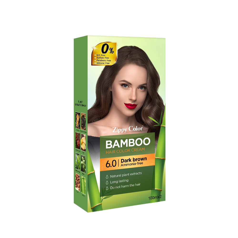Zippy Color Banboo Hair Color Cream,Factory Sale Hair Dye - No-Stain, Long-Lasting for OEM & Wholesale,Guangdong Mingli Biomedical Technology Co., Ltd.