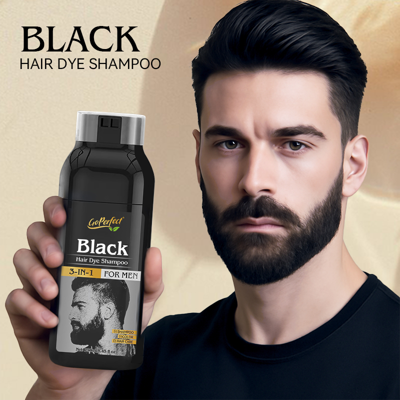GoPerfect Black Hair Dye Shampoo 3 in 1 For Men,GoPerfect Black Hair Dye Shampoo 3-in-1 for Men – Wholesale,Guangdong Mingli Biomedical Technology Co., Ltd.