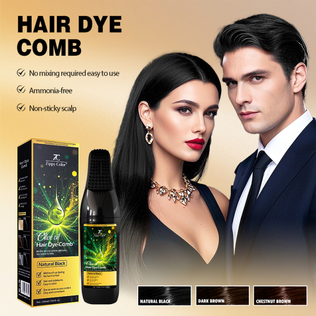 Magic Hair Dye Comb Without Scalp Stained—Olive Oil Hair Dye Comb,Magic Hair Dye Comb with Olive Oil for Wholesale - Semi-Permanent,Guangdong Mingli Biomedical Technology Co., Ltd.