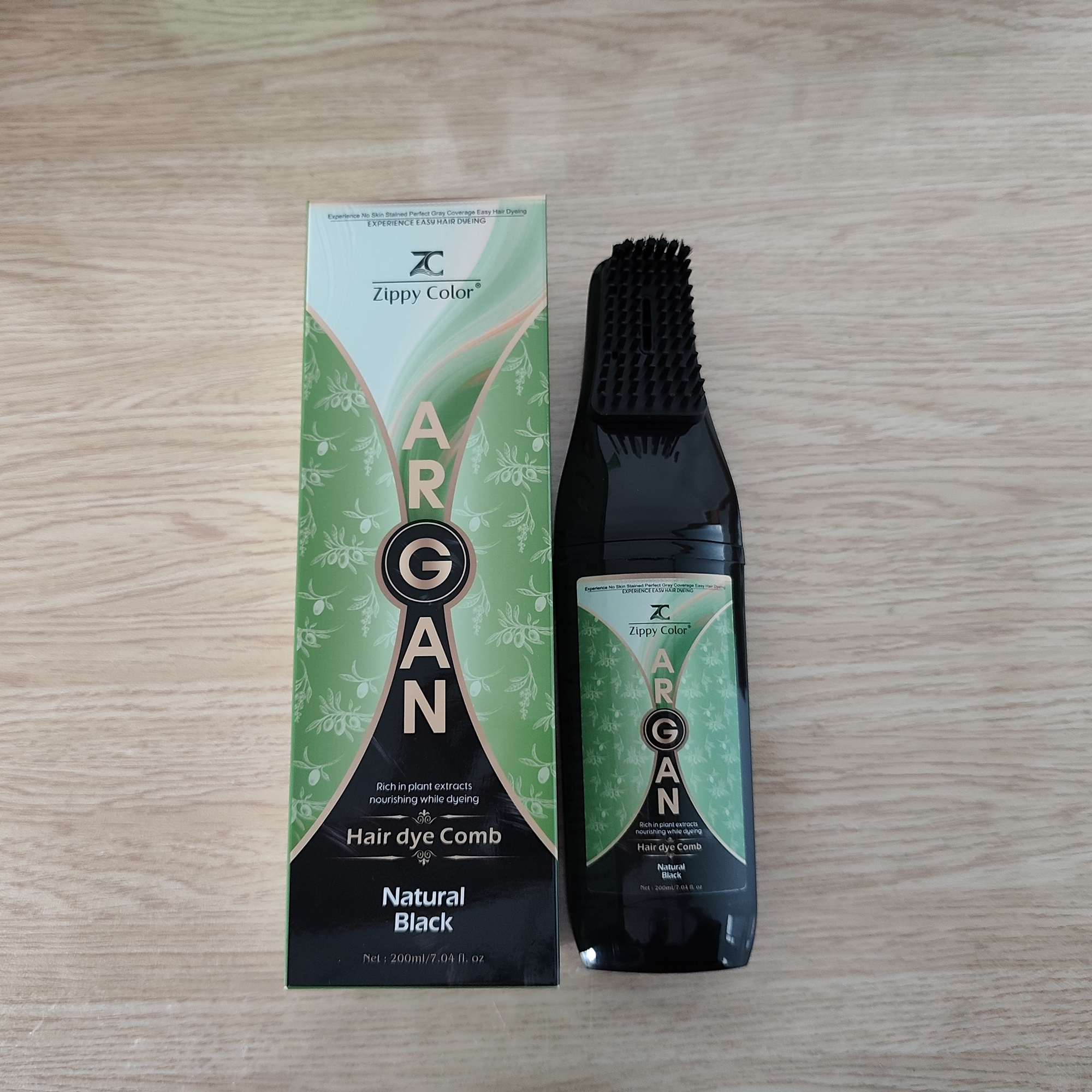 Zippy Color Argan Oil Hair Dye Comb -Natural Black,Zippy Color Argan Oil Hair Dye Comb – Natural Black,Guangdong Mingli Biomedical Technology Co., Ltd.