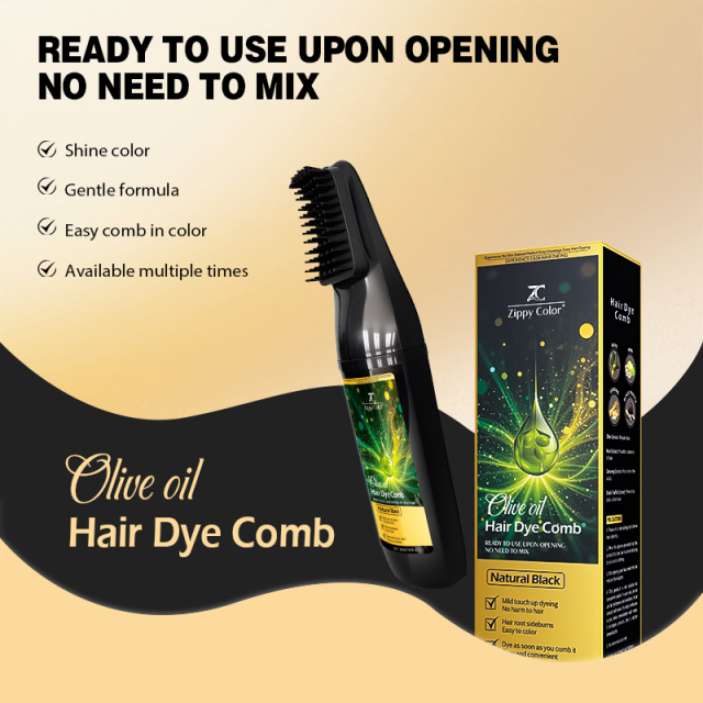 Magic Hair Dye Comb Without Scalp Stained—Olive Oil Hair Dye Comb,Magic Hair Dye Comb with Olive Oil for Wholesale - Semi-Permanent,Guangdong Mingli Biomedical Technology Co., Ltd.