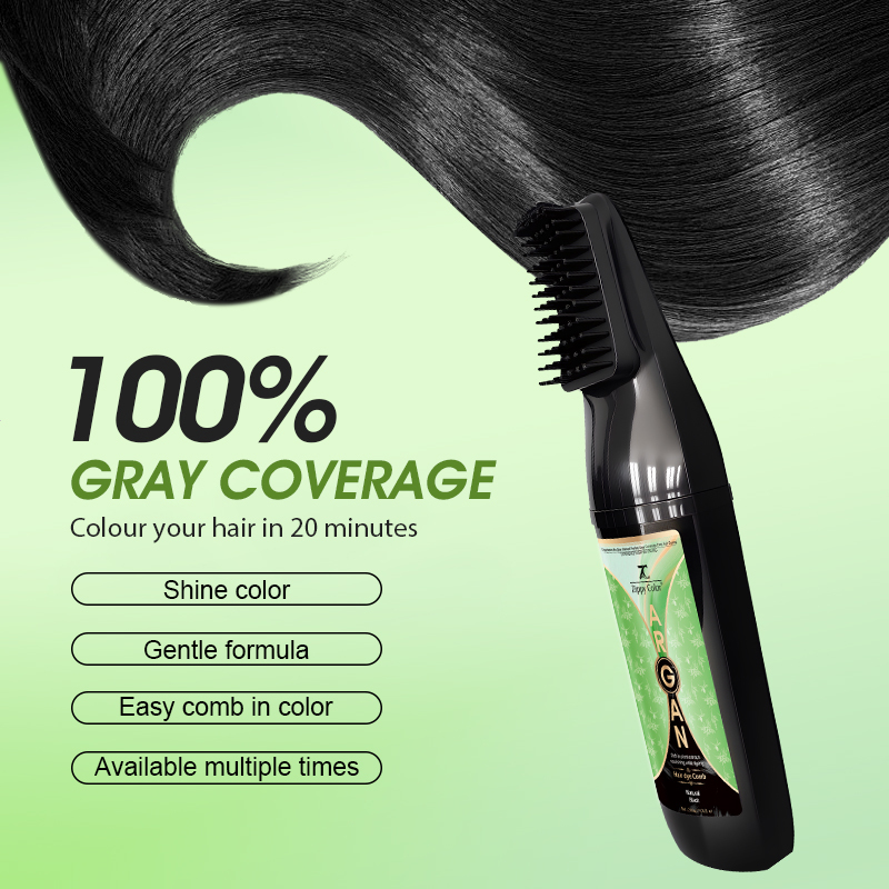 Zippy Color Argan Oil Hair Dye Comb -Natural Black,Zippy Color Argan Oil Hair Dye Comb – Natural Black,Guangdong Mingli Biomedical Technology Co., Ltd.