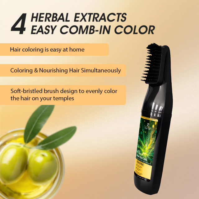 Magic Hair Dye Comb Without Scalp Stained—Olive Oil Hair Dye Comb,Magic Hair Dye Comb with Olive Oil for Wholesale - Semi-Permanent,Guangdong Mingli Biomedical Technology Co., Ltd.