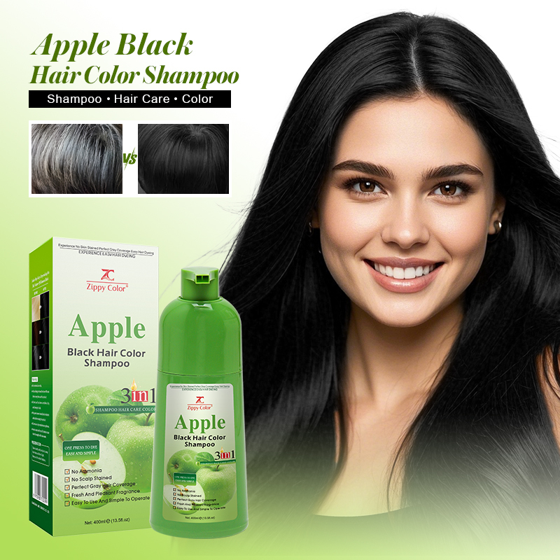 Apple Black Hair Color Shampoo Without Ammonia,Apple Black Hair Color Shampoo Without Ammonia,Guangdong Mingli Biomedical Technology Co., Ltd.