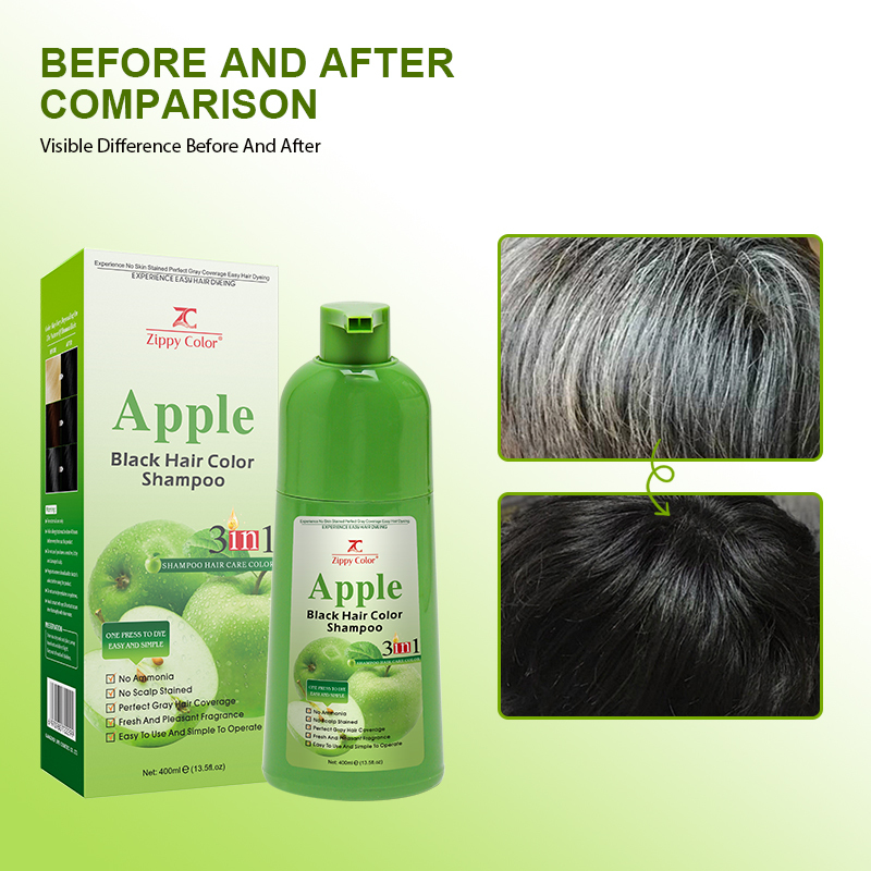 Apple Black Hair Color Shampoo Without Ammonia,Apple Black Hair Color Shampoo Without Ammonia,Guangdong Mingli Biomedical Technology Co., Ltd.
