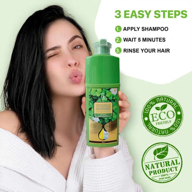Ammonia-Free & Scalp-Stain-Free Bubble Mousse Hair Dye Shampoo: The Ultimate White & Gray Hair Repair for Hair Health,Herbal Bubble Hair Color | Ammonia-Free Foam Dye for Middle East,Guangdong Mingli Biomedical Technology Co., Ltd.