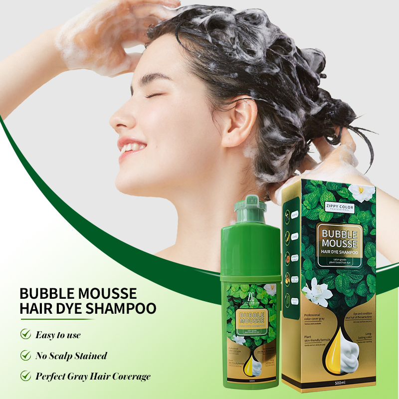 Ammonia-Free & Scalp-Stain-Free Bubble Mousse Hair Dye Shampoo: The Ultimate White & Gray Hair Repair for Hair Health,Herbal Bubble Hair Color | Ammonia-Free Foam Dye for Middle East,Guangdong Mingli Biomedical Technology Co., Ltd.