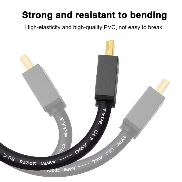 8K 48Gbps HDMI 2.1 CableCL3 in Wall Rated 8K60 4K120 eARC ARC HDCP 2.3 2.2 Ultra High Speed Compatible with Dolby Vision Apple TV Roku Sony PS5 PS4 Xbox Series X RTX 3080 3090