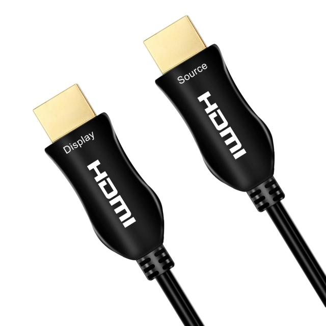 4K Fiber Optic HDMI Cable , 18Gbps 4K 60Hz(4:4:4 HDR10 HDCP2.2) 1440p 144Hz High Speed Ultra HD One-Direction Cord Compatible with Apple-TV Ps4 Xbox One