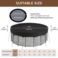iBirdie Outdoor Above Ground Pool Cover Tear-Resistant Waterproof and Weatherproof Covers
