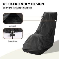 iBirdie Outdoor Waterproof Lawn Mower Cover for 20''-23'' Push Mowers - Heavy Duty 600D Weatherproof UV Resistant Mower Protector