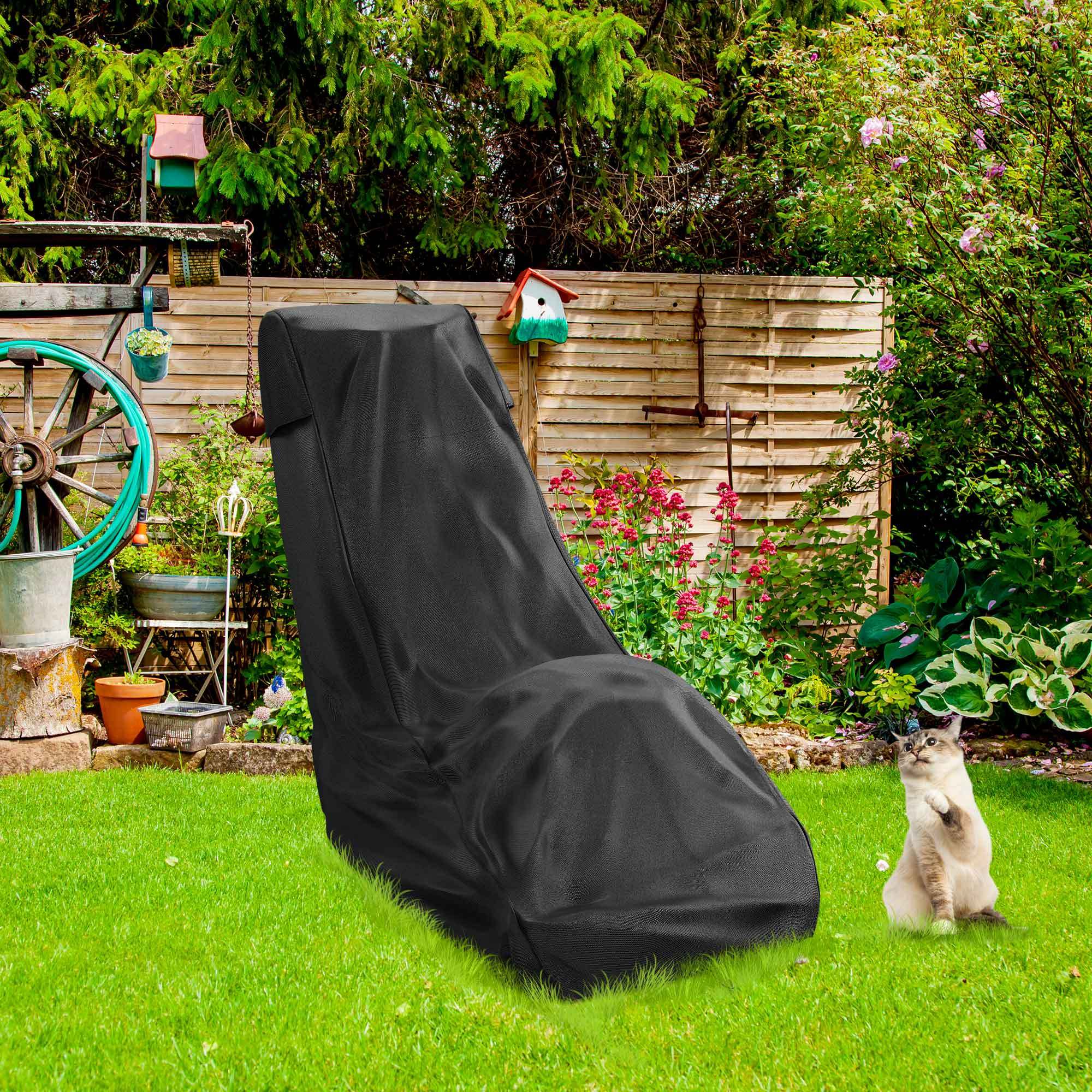 iBirdie Outdoor Waterproof Lawn Mower Cover for 20''-23'' Push Mowers - Heavy Duty 600D Weatherproof UV Resistant Mower Protector