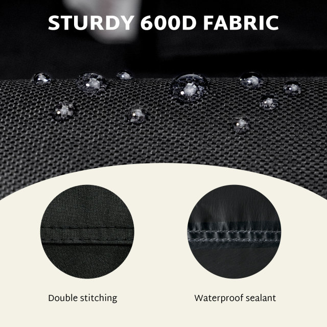 iBirdie Round Patio Furniture Cover , Outdoor Waterproof and Weatherproof for Garden Table and Chairs, Heavy Duty 600D,