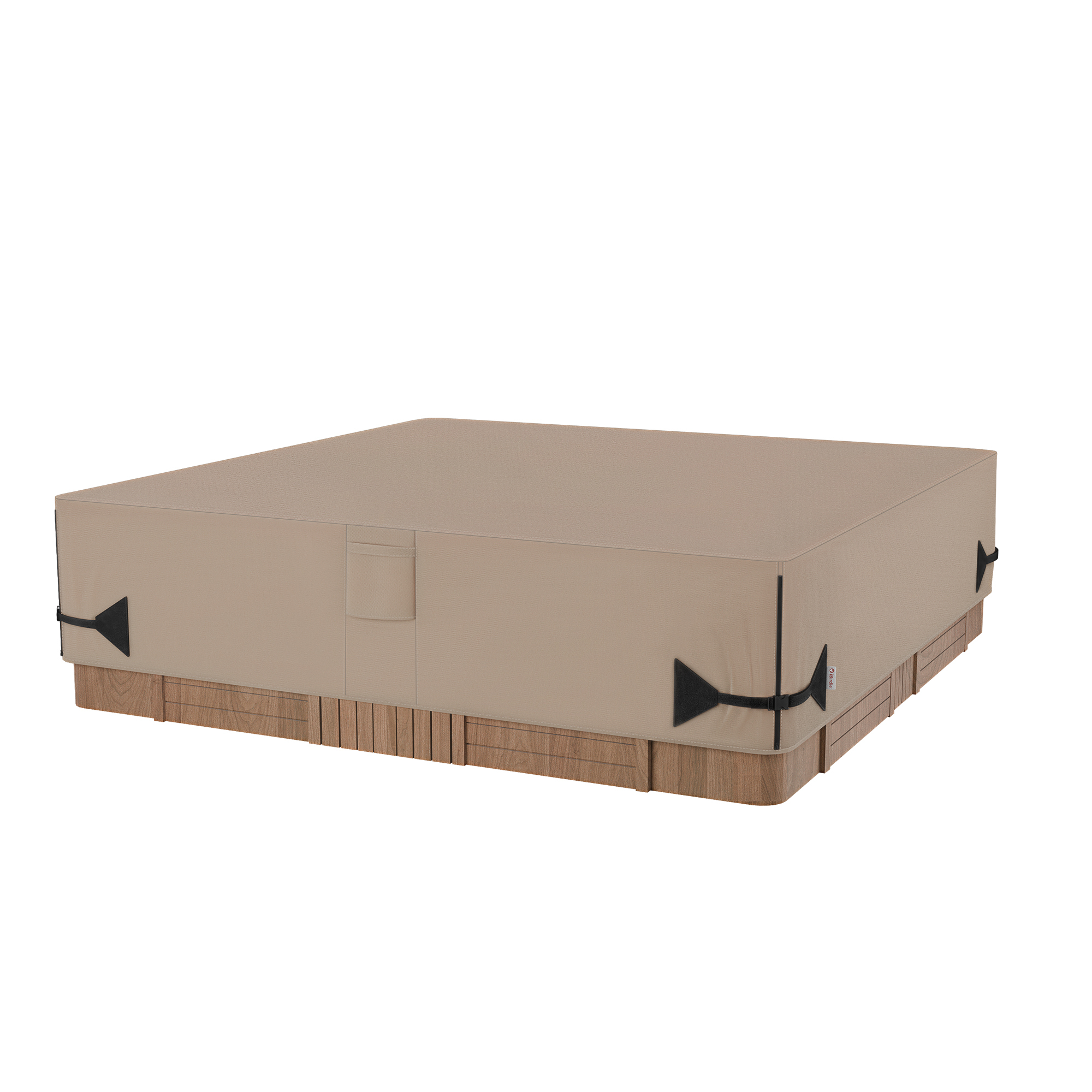 iBirdie Outdoor Waterproof and Weatherproof Hot Tub Cover 80 x 80 inch 600D Heavy Duty Jacuzzi Square Cover Protector SPA Protective Cover Cap