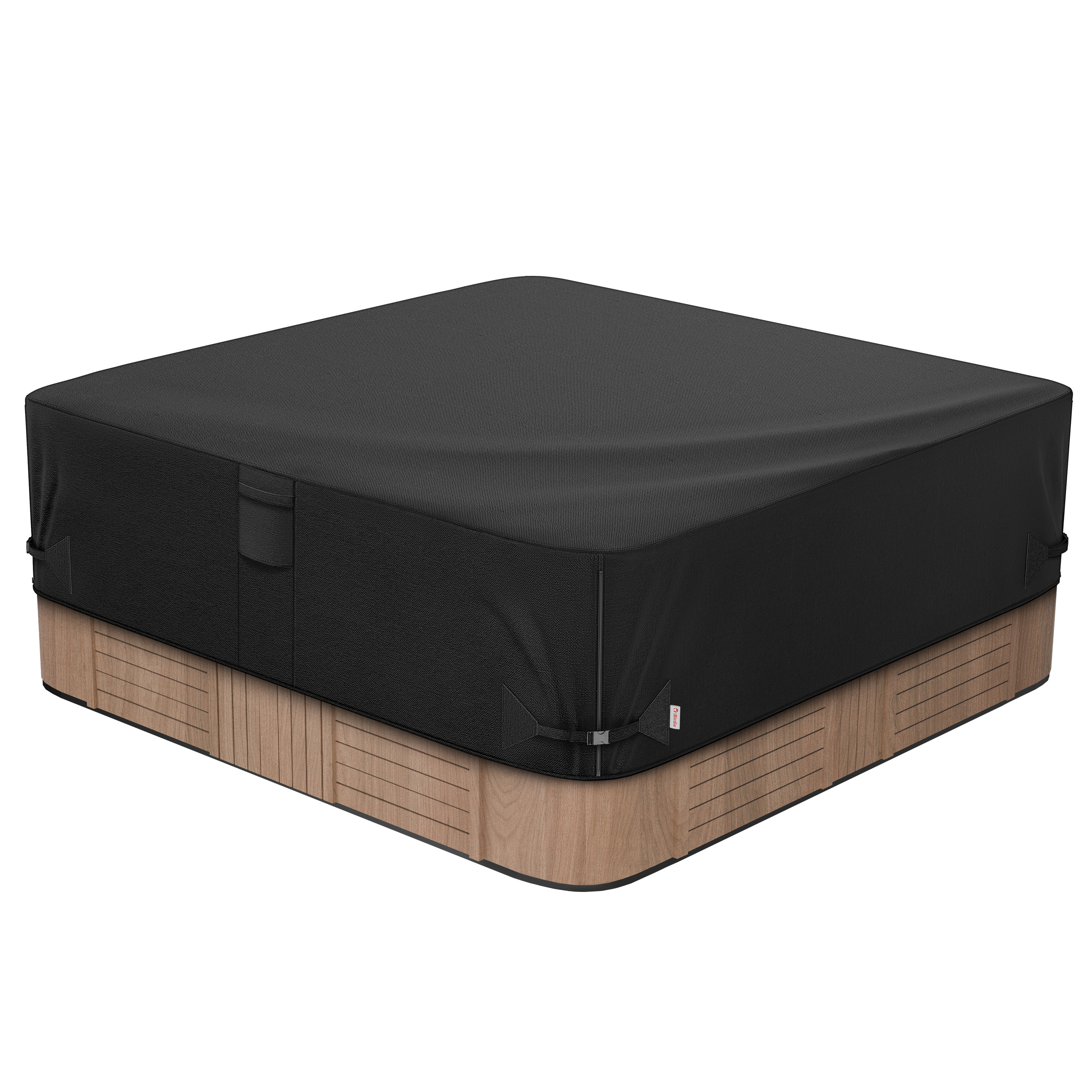 iBirdie Outdoor Waterproof and Weatherproof Hot Tub Cover 80 x 80 inch 600D Heavy Duty Jacuzzi Square Cover Protector SPA Protective Cover Cap