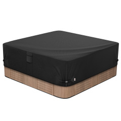 iBirdie Outdoor Waterproof and Weatherproof Hot Tub Cover 80 x 80 inch 600D Heavy Duty Jacuzzi Square Cover Protector SPA Protective Cover Cap