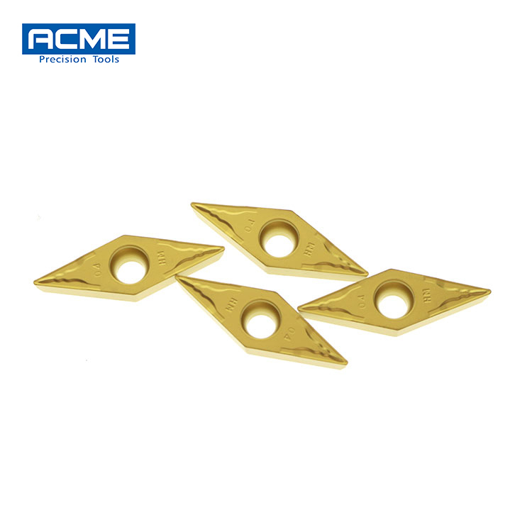 Pvd Coated Carbide Turning Inserts VBMT160404-HM For Steel