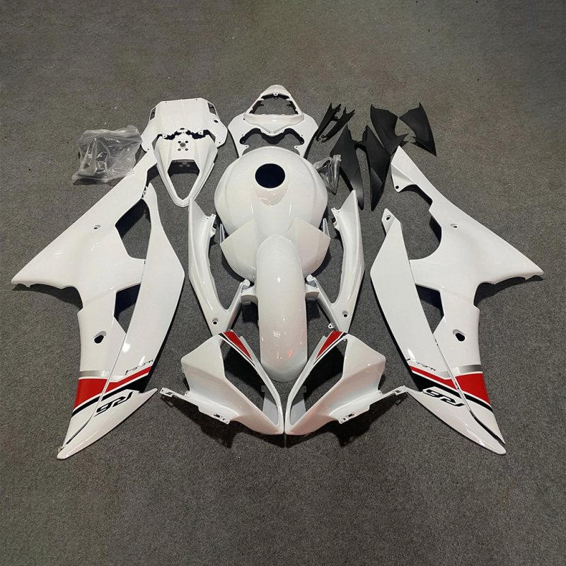 For YAMAHA 2008-2013 2014 2015 2016 YZFR6 White Fuel Tank Cover Motorcycle Fairings YZF R6