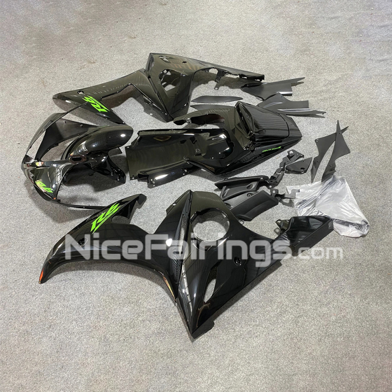 2003 2004 2005 for YAMAHA YZFR6 Glassy Black Motorcycle Fairings Kit YZF R6