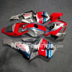 For HONDA 2005 2006 CBR600RR Glossy Red Silvery Injection Fairing set