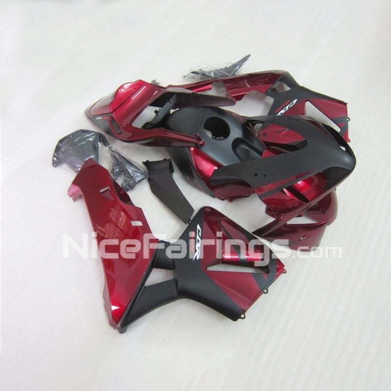 For HONDA 2003 2004 CBR600RR Matte Black Wine Red Fairing set