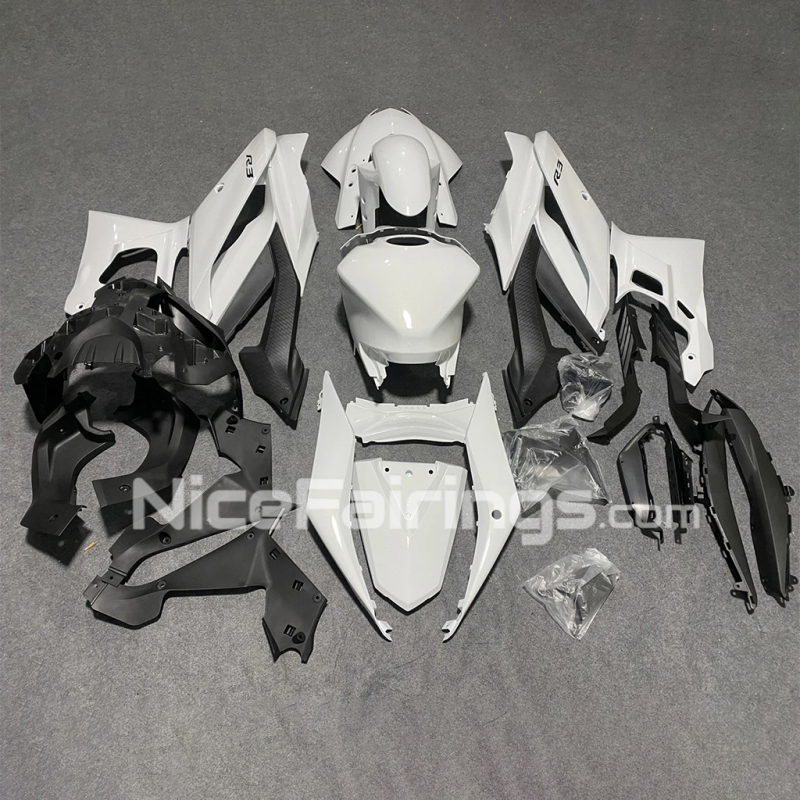 2019 2020 2021 2022 2023 2024 for YAMAHA YZFR3 YZF R25 Full White Motorcycle Parts Fairings Kit