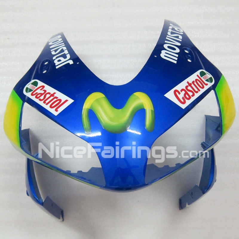 For HONDA 2003 2004 CBR600RR Movistar Blue Green Fairing set