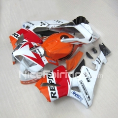 For HONDA 2003 2004 CBR600RR White Orange Fairing set