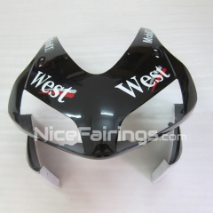 For HONDA 2003 2004 CBR600RR Black White West Fairing set