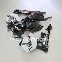 For HONDA 2003 2004 CBR600RR Black White West Fairing set
