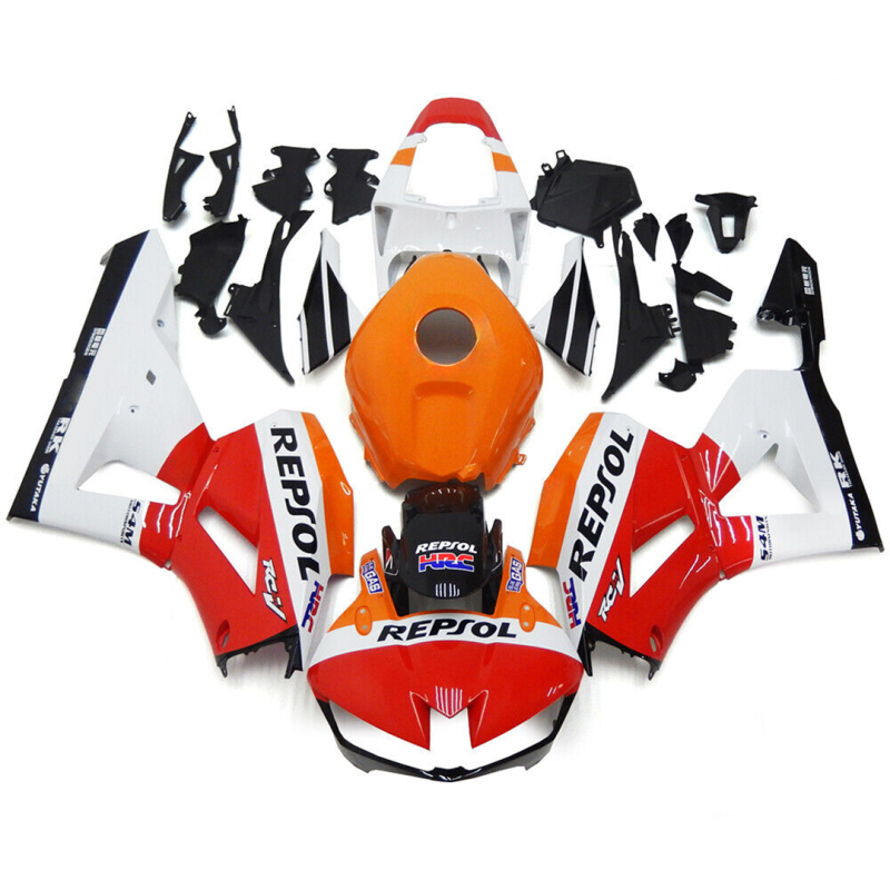 For Honda 2013-2023 CBR600RR Orange white Fairing set