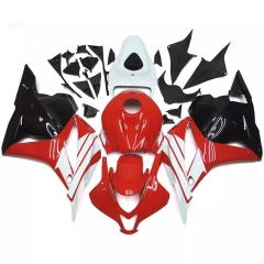 For HONDA 2009-2012 CBR600RR Glossy Red White Black Fairing set