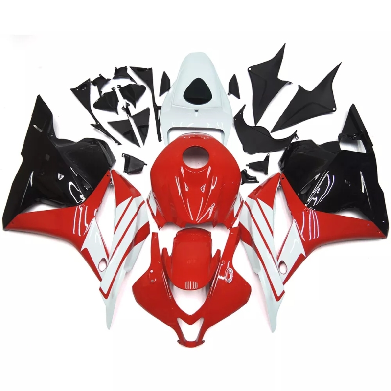 For HONDA 2009-2012 CBR600RR Glossy Red White Black Fairing set