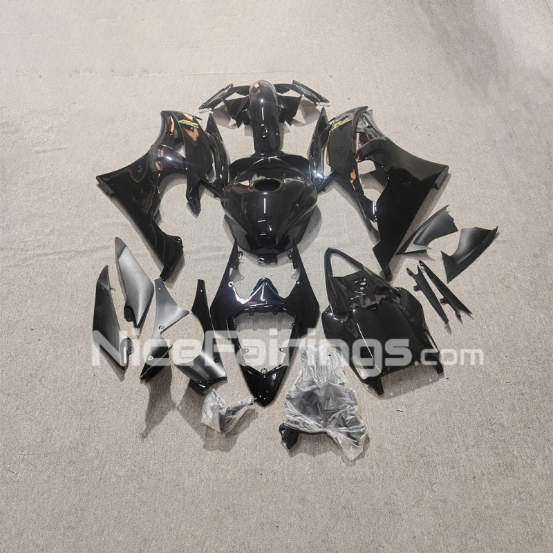 For YAMAHA 2008-2013 2014 2015 2016 YZFR6 Glassy Black Motorcycle Fairings Kit YZF R6