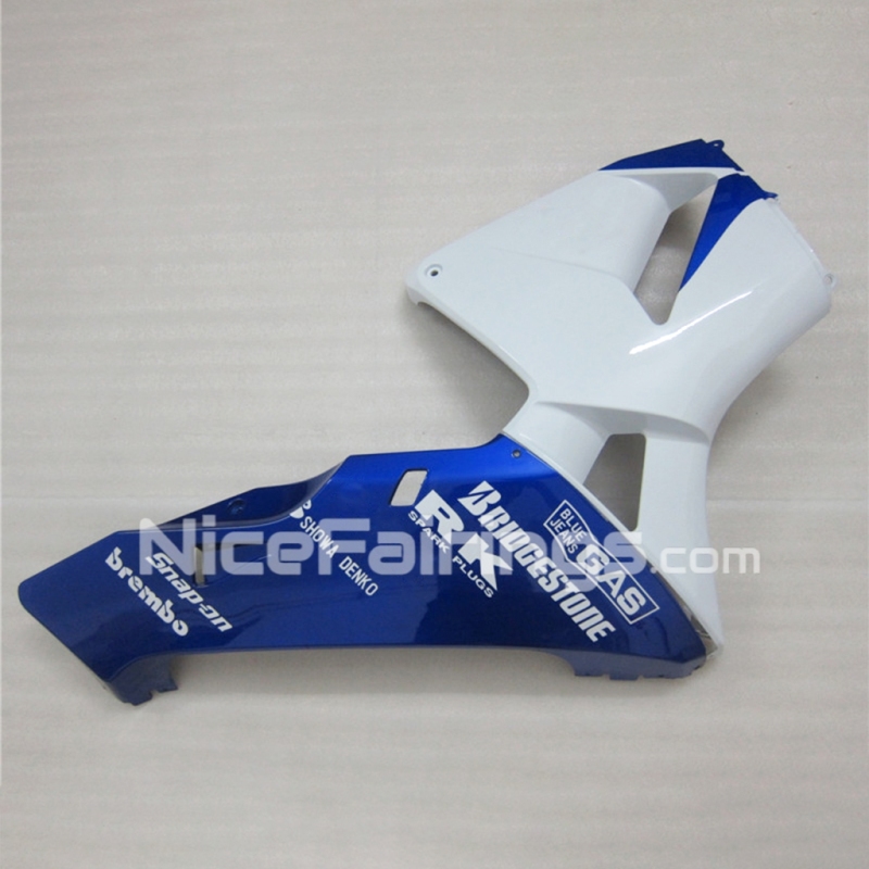 For HONDA 2003 2004 CBR600RR Blue White Race Fairing set