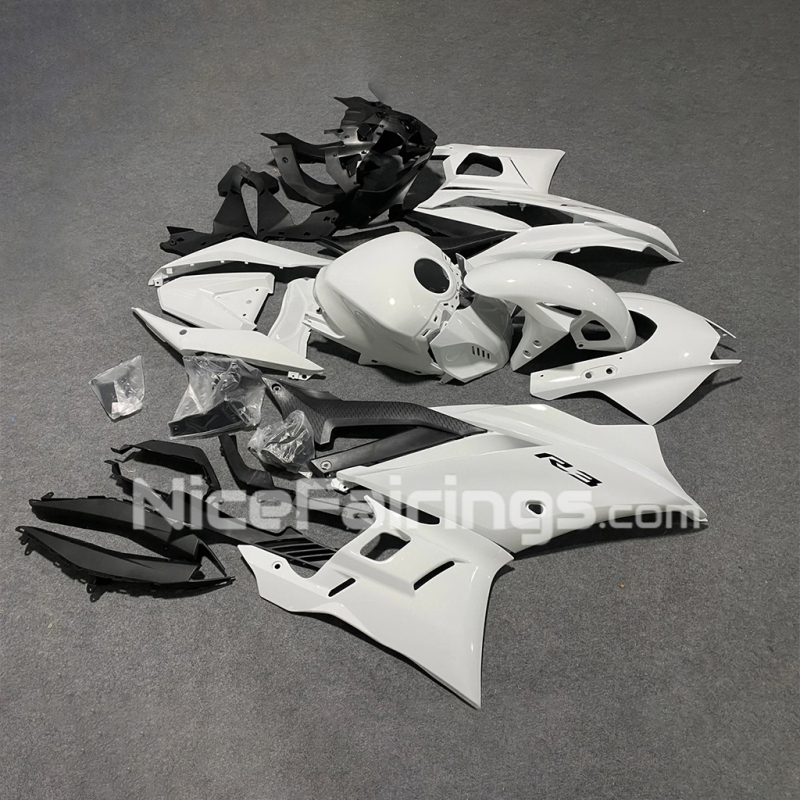 2019 2020 2021 2022 2023 2024 for YAMAHA YZFR3 YZF R25 Full White Motorcycle Parts Fairings Kit