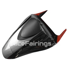 For HONDA 2007-2008 CBR600RR Glossy Silvery Black Shell and floral lines in red Fairing set