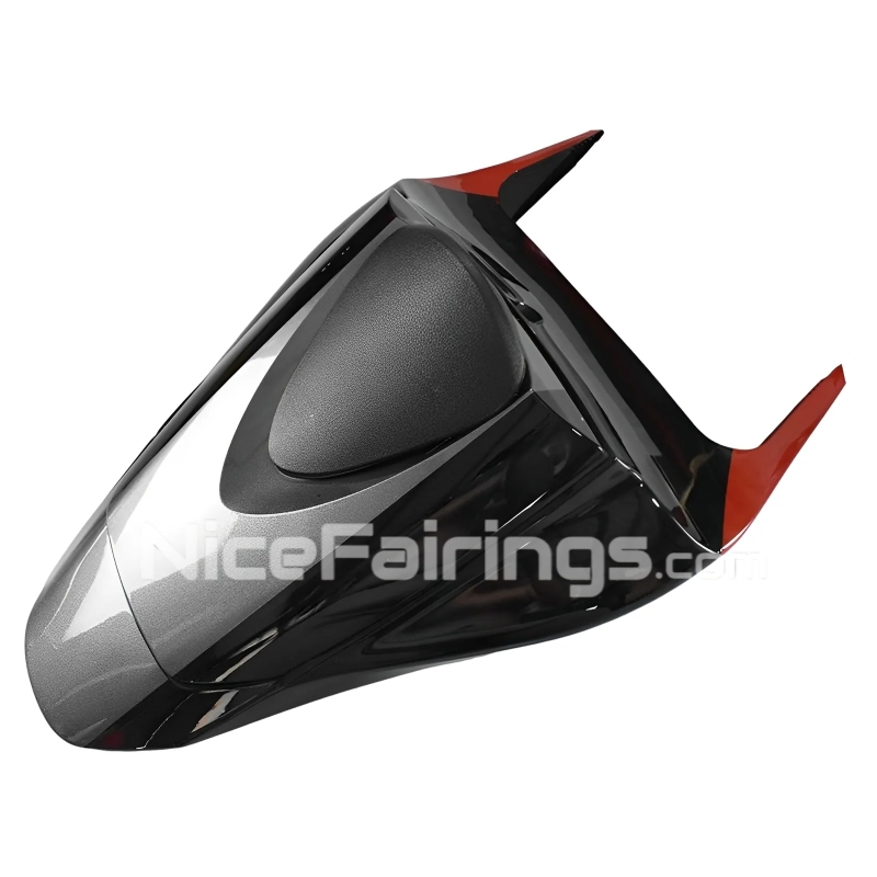For HONDA 2007-2008 CBR600RR Glossy Silvery Black Shell and floral lines in red Fairing set