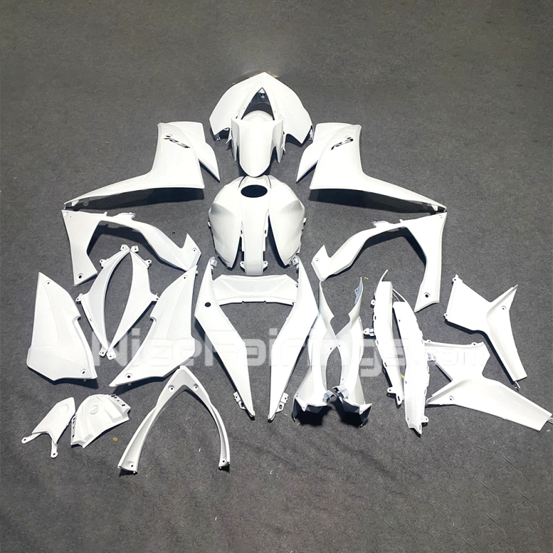 For YAMAHA 2013 2014 2015 2016 2017 2018 YZFR3 YZF R25 Full White Motorcycle Fairings Plastic Body Kit