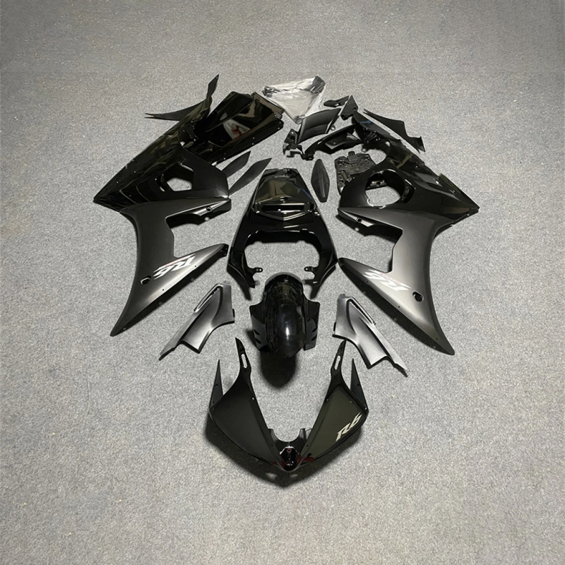 For YAMAHA 2003 2004 2005 YZFR6 Black Injecton Motorcycle Fairings Kit YZF R6