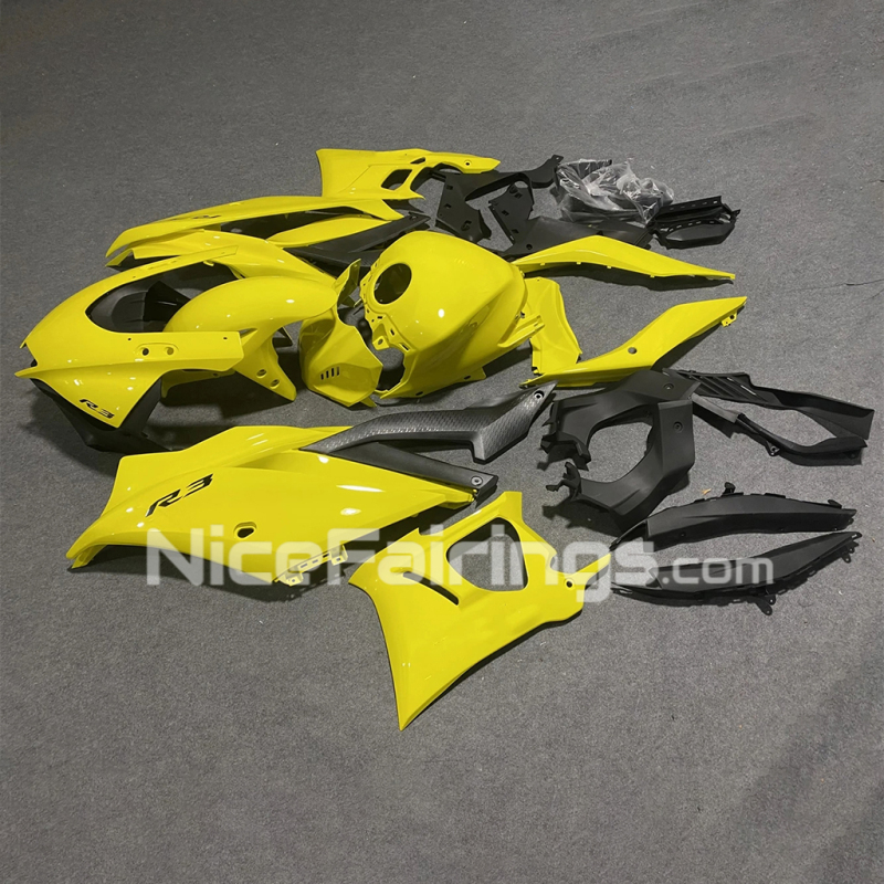 2019 2020 2021 2022 2023 2024 for YAMAHA YZFR3 YZF R25 Full Yellow Motorcycle Parts Fairings Kit