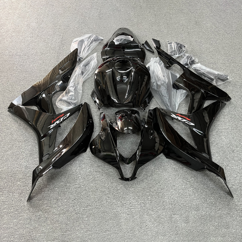 For HONDA 2007-2008 CBR600RR All Glossy Black Fairing set