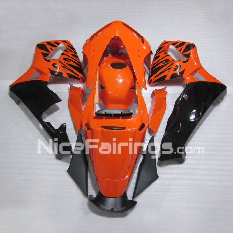 For HONDA 2003 2004 CBR600RR Orange Black Full Fairing kits