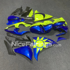 For YAMAHA YZFR1 YZF R1 2009 2010 2011 2012 2013 2014 Blue Yellow Fuel Tank Cover Fairings Kit