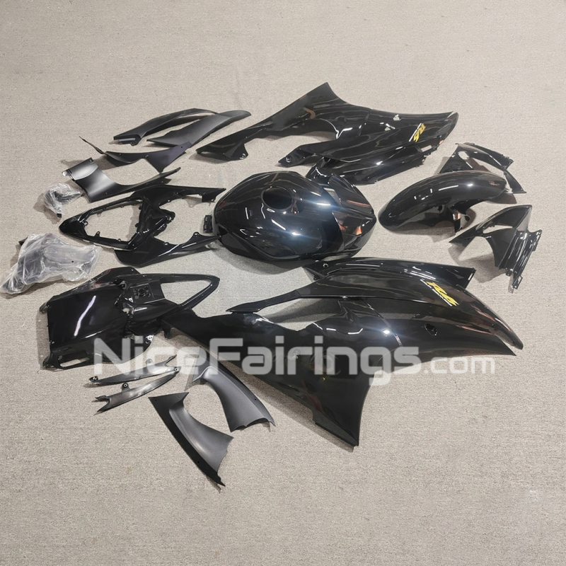 For YAMAHA 2008-2013 2014 2015 2016 YZFR6 Glassy Black Motorcycle Fairings Kit YZF R6