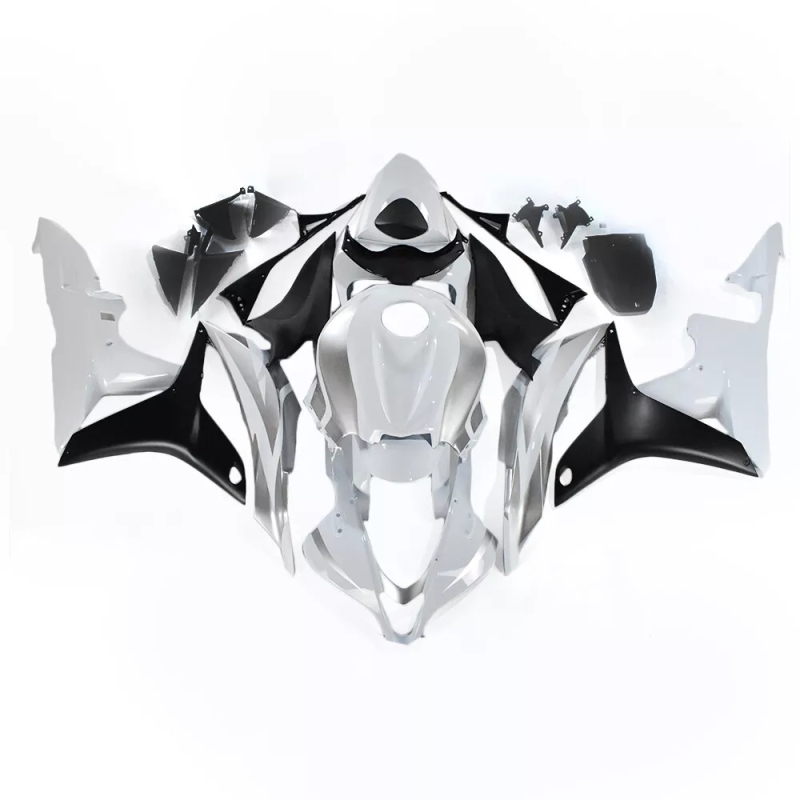 For HONDA 2007-2008 CBR600RR Black/white/silvery Fairing set